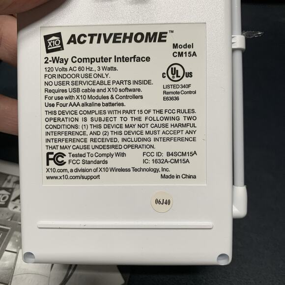 X10 ActiveHome Pro Computer PC Interface Module, Model CM15A. - Picture 4 of 5